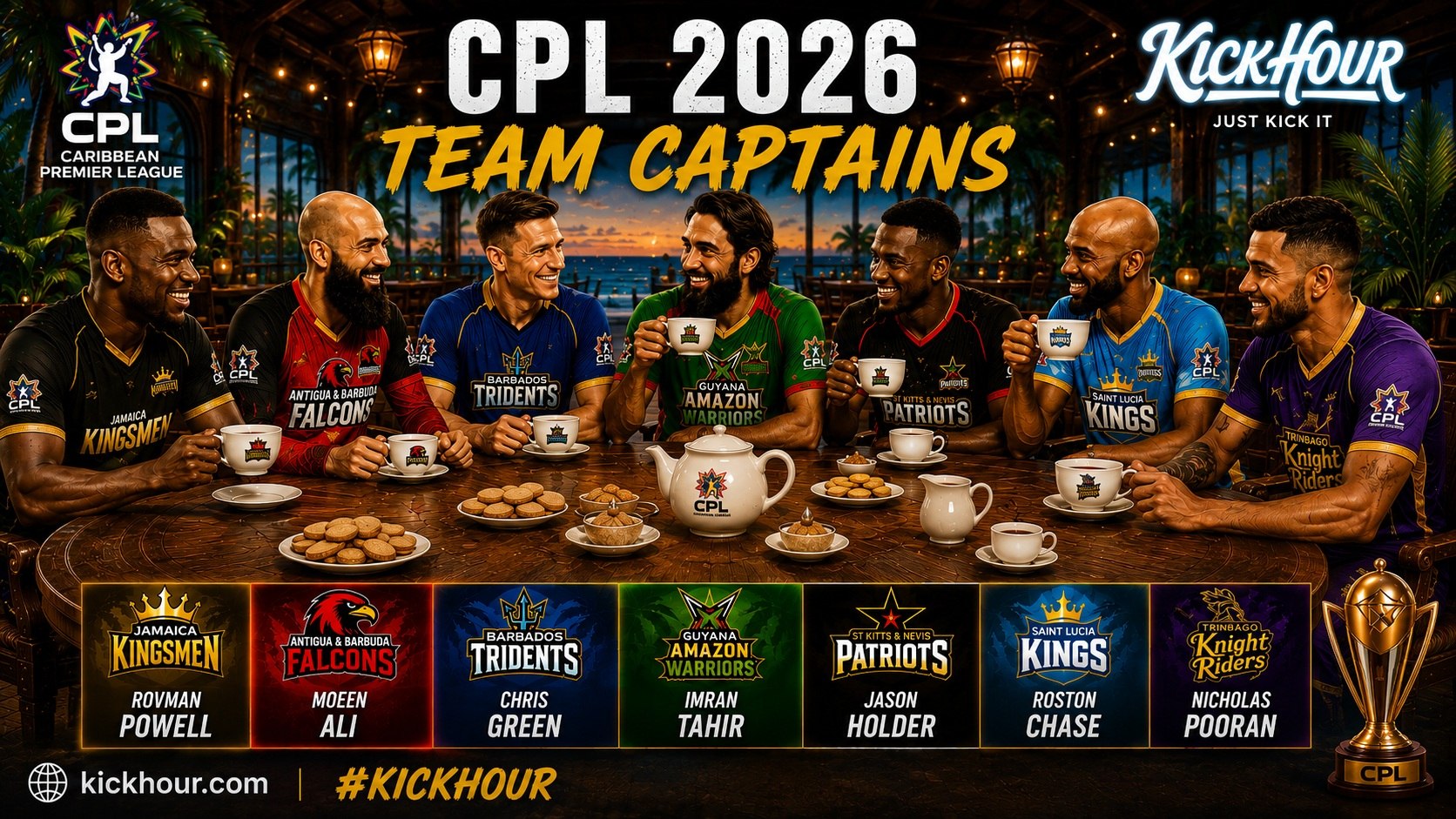 🏏 Seven Teams, New Captains and a New Era of Caribbean Cricket

🏝The Caribbean Premier League 2026 is underway, with a historic seven-team field and 39 matches running from August 7 to September 20. The Jamaica Kingsmen join the competition, while Barbado