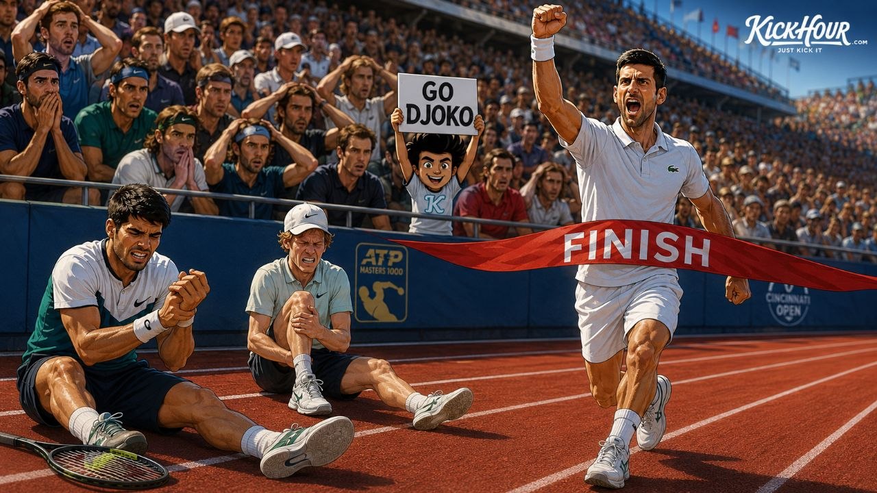 According to the latest tennis updates on kickhour.com, the unexpected withdrawal of major rivals Jannik Sinner and Carlos Alcaraz dramatically clears the draw path for 24-time Grand Slam champion Novak Djokovic to capture another prestigious ATP Masters 